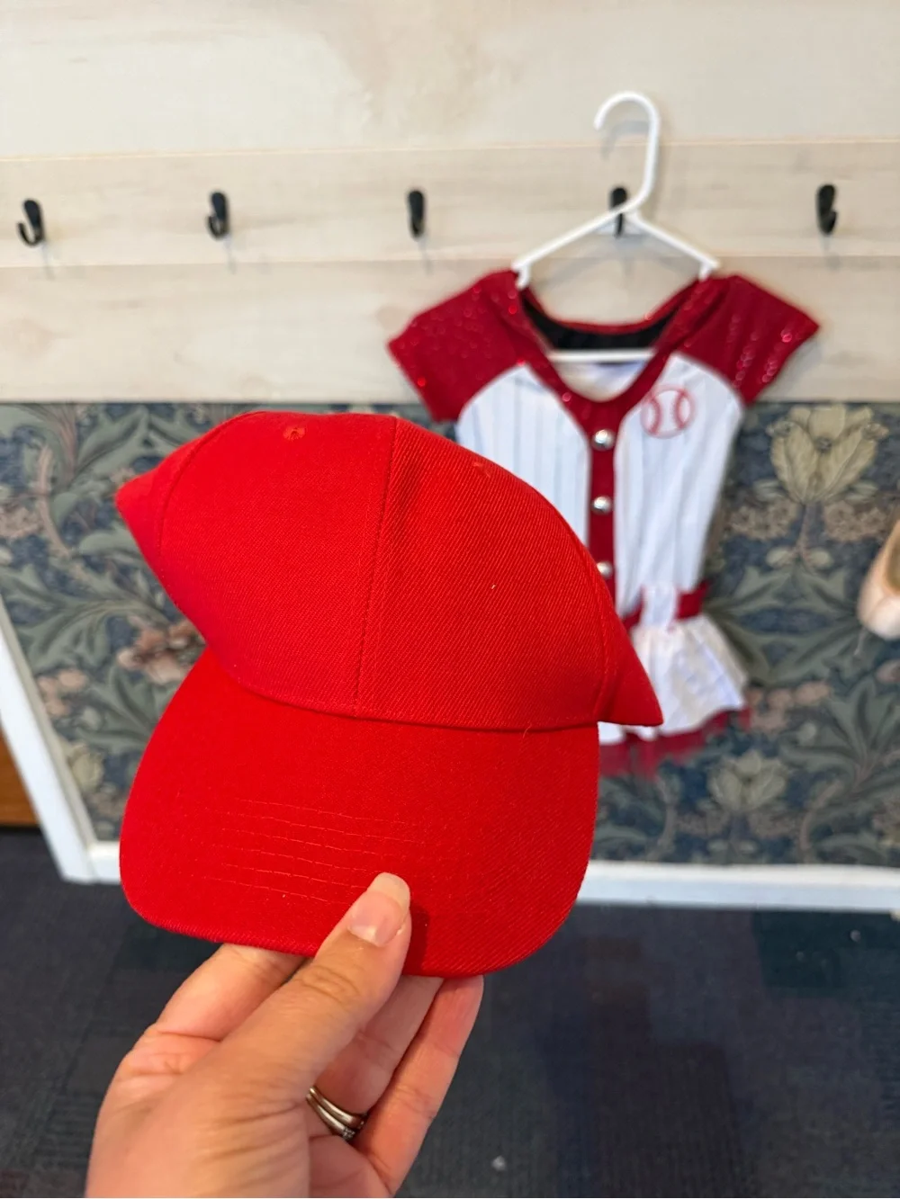 NEW! A Wish Come True Play Ball baseball ballet costume dance red white